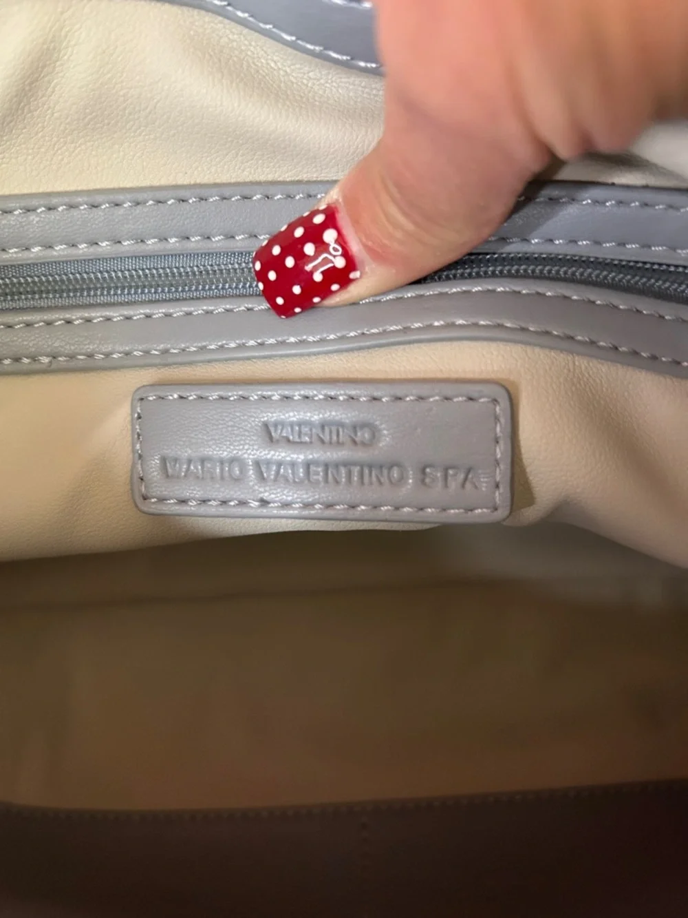 Valentino Light Blue Braided Handle Hobo with Scarf Bow - Picture 6 of 10